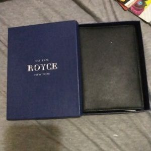 Royce New York black leather Passport and ID holder